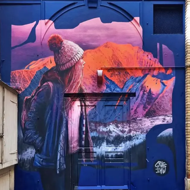 Fresque réalisée par Graff Matt