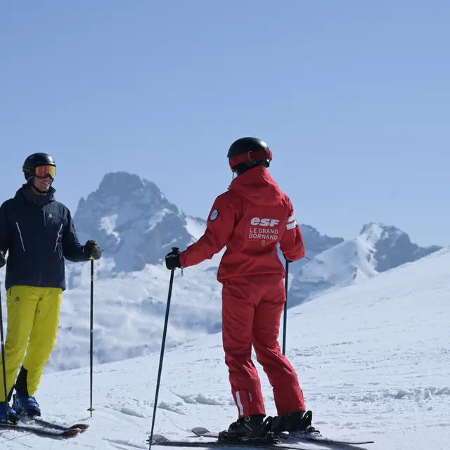 Cours de ski ESF au Grand-Bornand