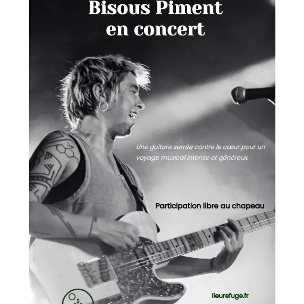 affiche concert Bisous Piment
