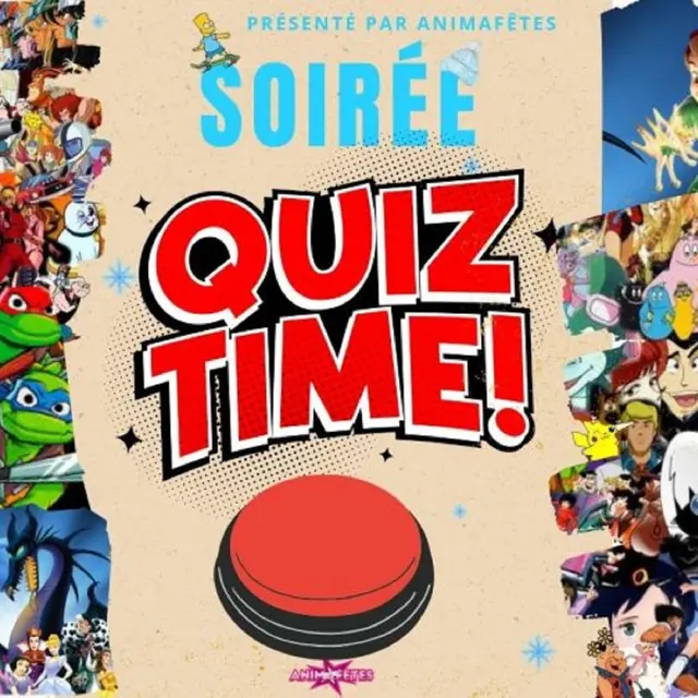 Dîner : Quiz, blind test et danse -souvenir d'enfance des années 80 à nos jours avec Animafêtes_Chapeiry
