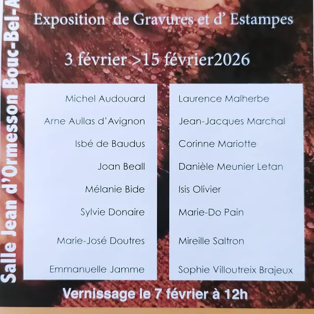 .xposition de Gravures et Estampes
