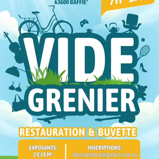 Affiche Vide Grenier 2025