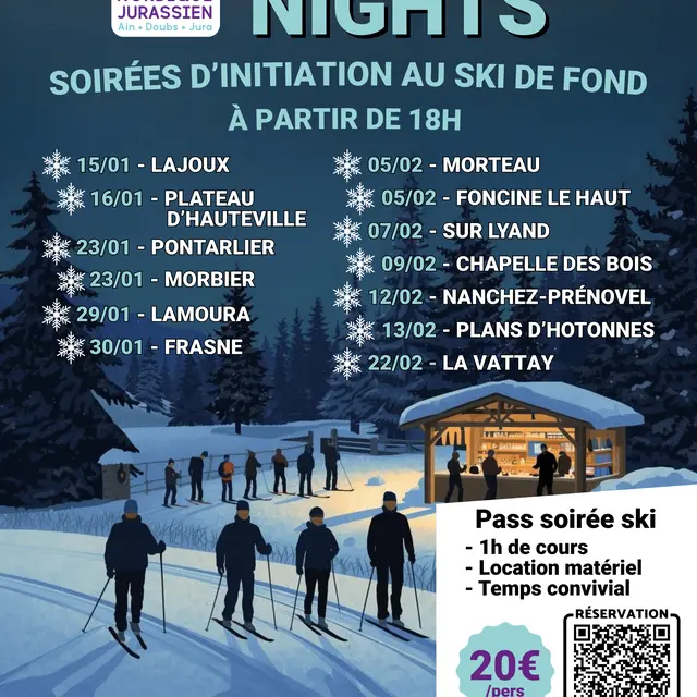 Nordic night aux Plans d'Hotonnes_Haut Valromey
