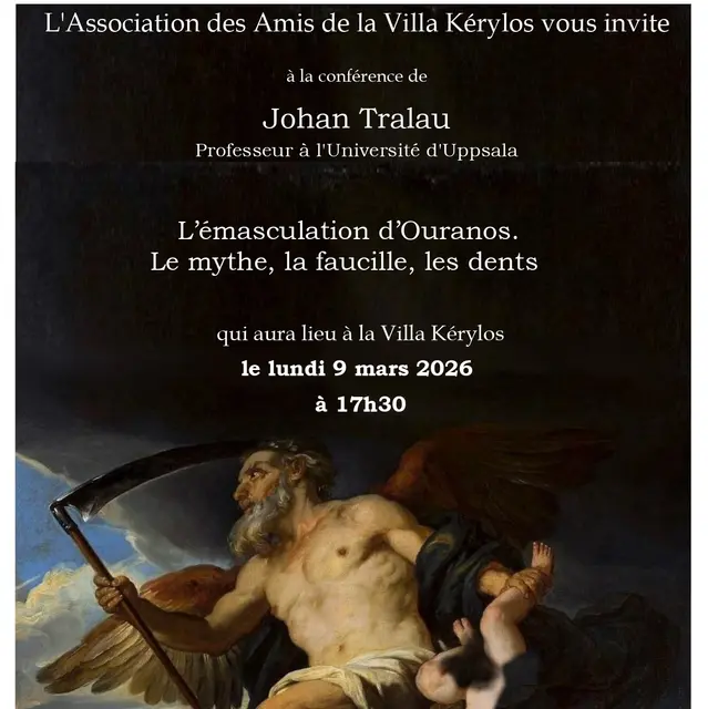 Conférence L’émasculation d’Ouranos à la Villa Kérylos_Beaulieu-sur-Mer