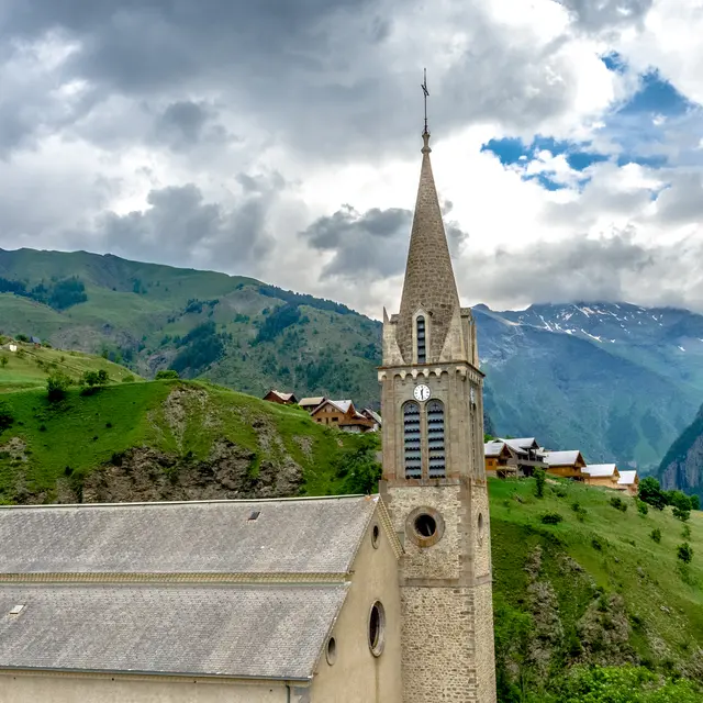 Eglise Saint-Laurent Orcières village