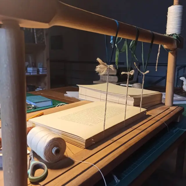 Couture d'un ouvrage