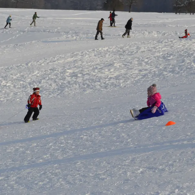 piste de luges du village de Morillon