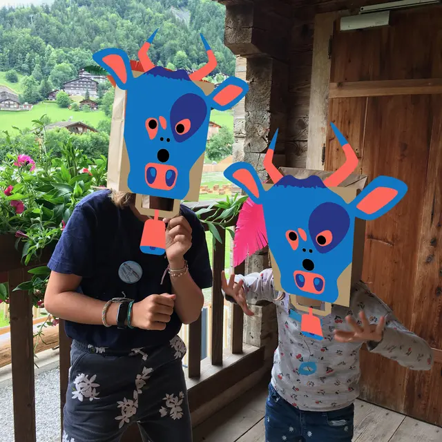 Carnets d'Alpage : Atelier 6-12 ans Les masques-vache_Le Grand-Bornand