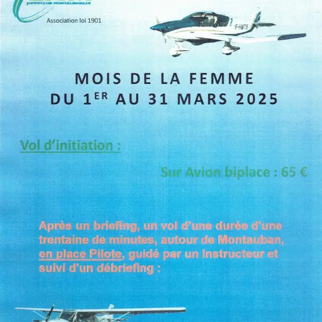 Mois de la femme à l'aéroclub_Montauban