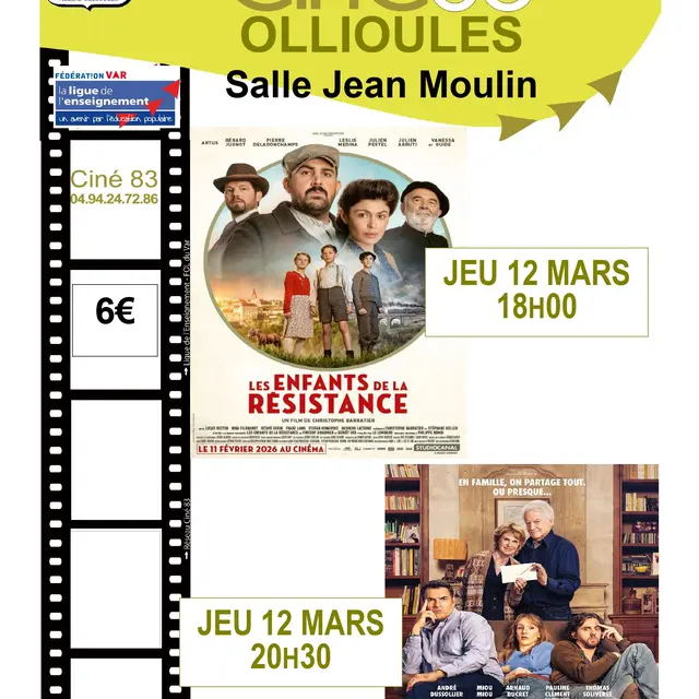 Ciné 83 : projection du film Les enfants de la Résistance_Ollioules