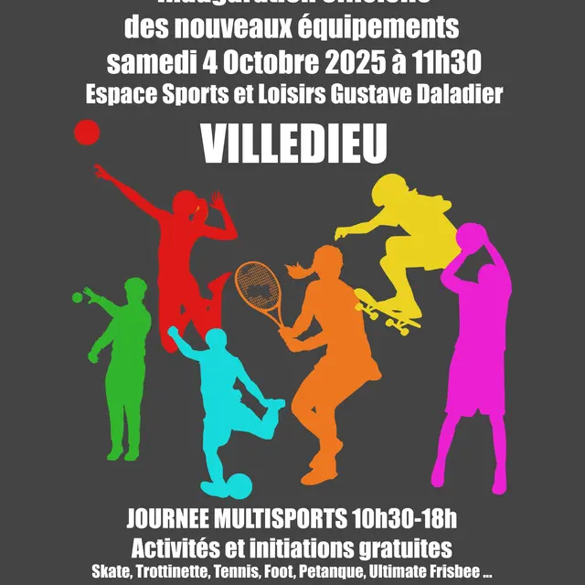 Journée multisports et inauguration des nouveaux équipements_Villedieu