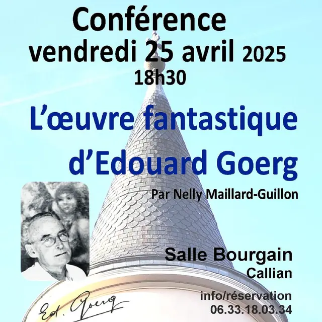 Conférence Edouard Goerg - GRATUIT_Callian