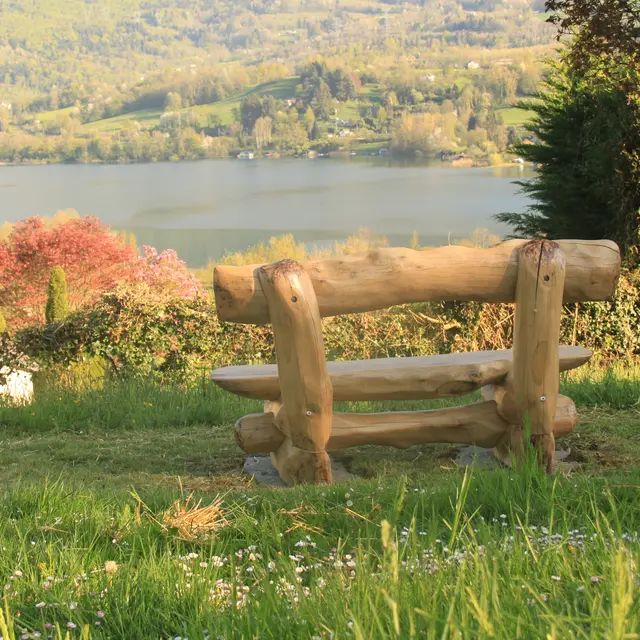 Un accompagnement à la création d’un banc avec des troncs d’arbre_Saint-Franc