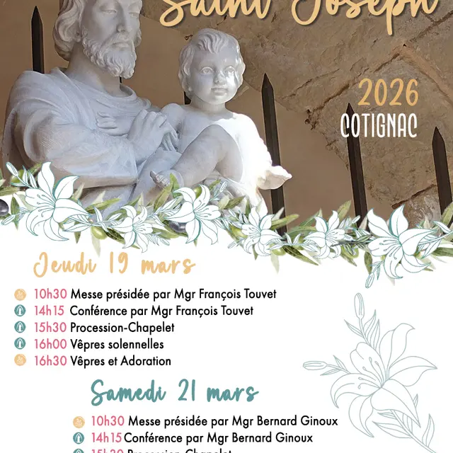 Festivités de la Saint Joseph : pèlerinage diocésain et solennité de Saint Joseph_Cotignac