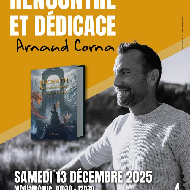 Rencontre et dédicace avec l'auteur Arnaud Corna_Cavalaire-sur-Mer
