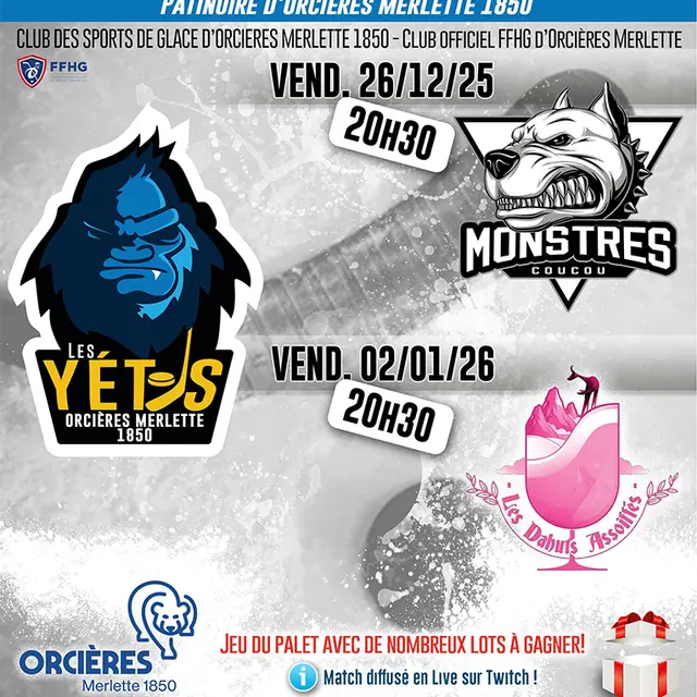Match de Hockey : Les Yétis d'Orcières !_Orcières