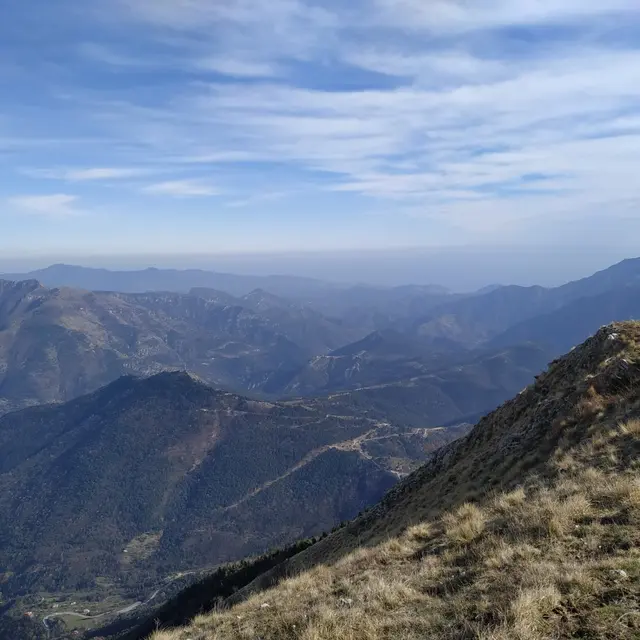 Vues sur le col de Brouis depuis le Mangiabo