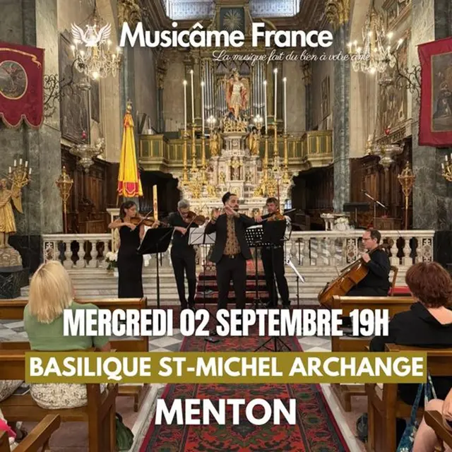 Concert à Menton: Ravel, Bach, Vivaldi, Cantemir, Rachmaninov, Puccini, Saint-Saëns_Menton
