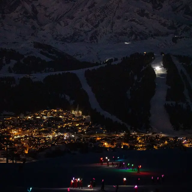 Descente aux flambeaux Lana