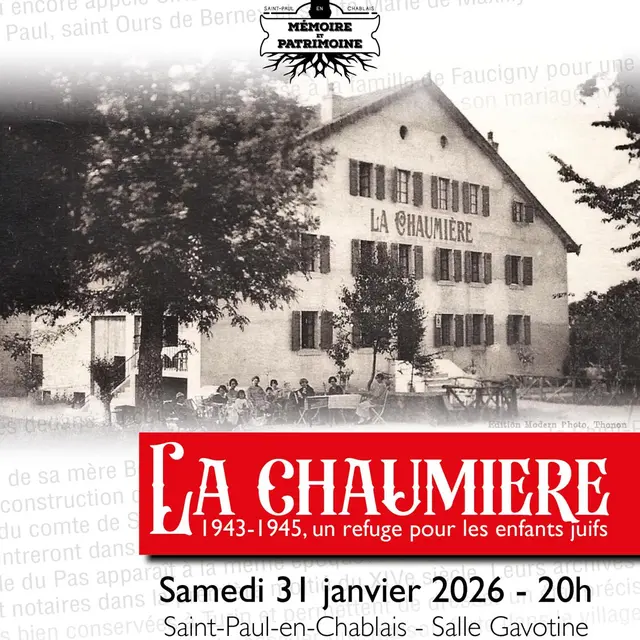 Conférence La chaumière, maison refuge_Saint-Paul-en-Chablais