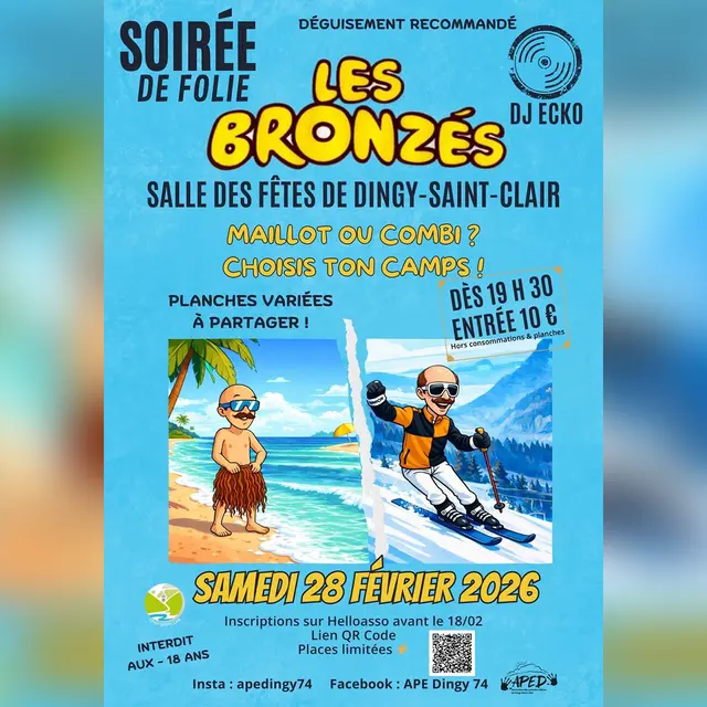 Soirée Les Bronzés_Dingy-Saint-Clair