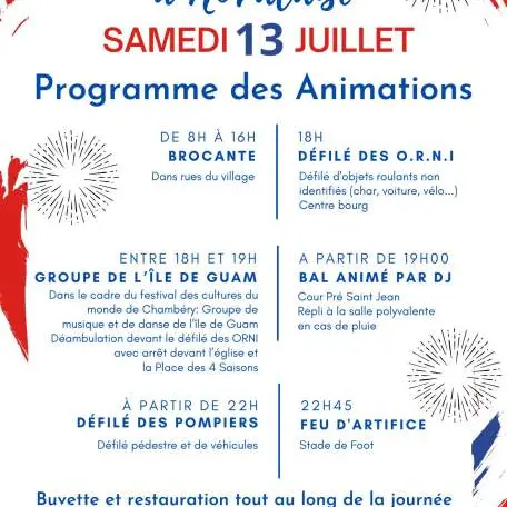Affiche Fête nationale Novalaise