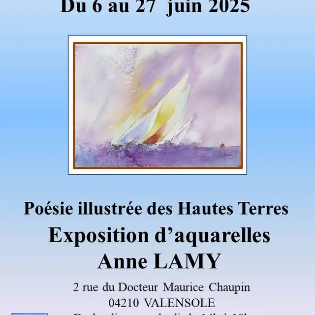 Exposition d'aquarelles_Valensole