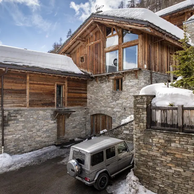 Façade extérieure chalet