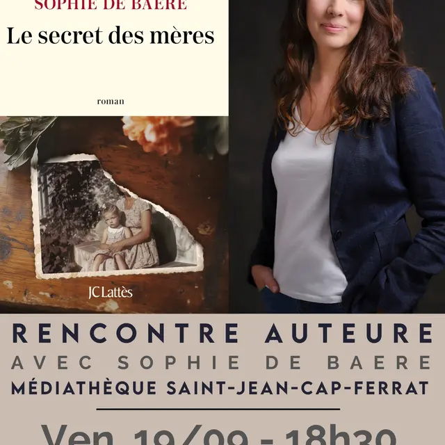 Rencontre auteure avec Sophie de Baere_Saint-Jean-Cap-Ferrat