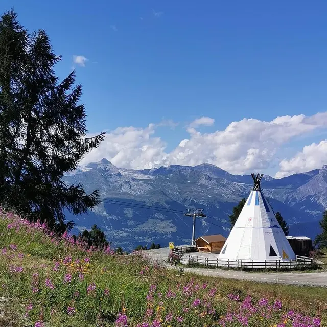 Silent Party au tipi Thyon 2000_Thyon