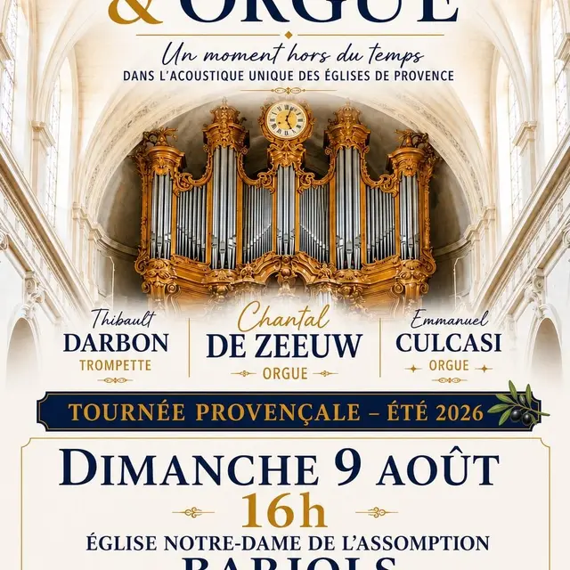 Concert : Trompette et Orgue - musique classique_Barjols