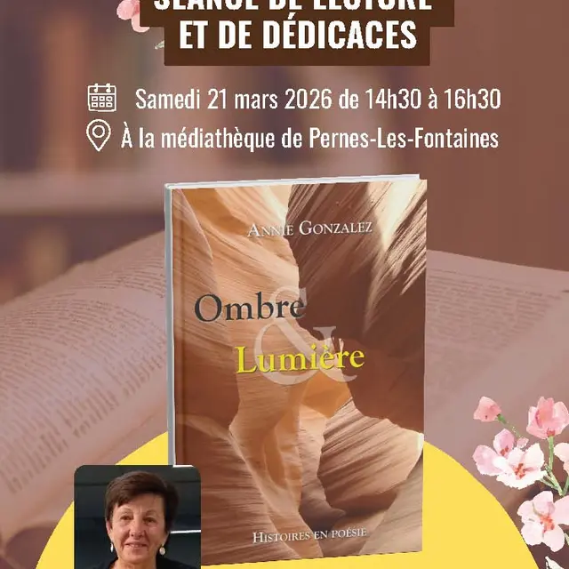 Lecture et dédicaces avec l'autrice Annie Gonzalez_Pernes-les-Fontaines