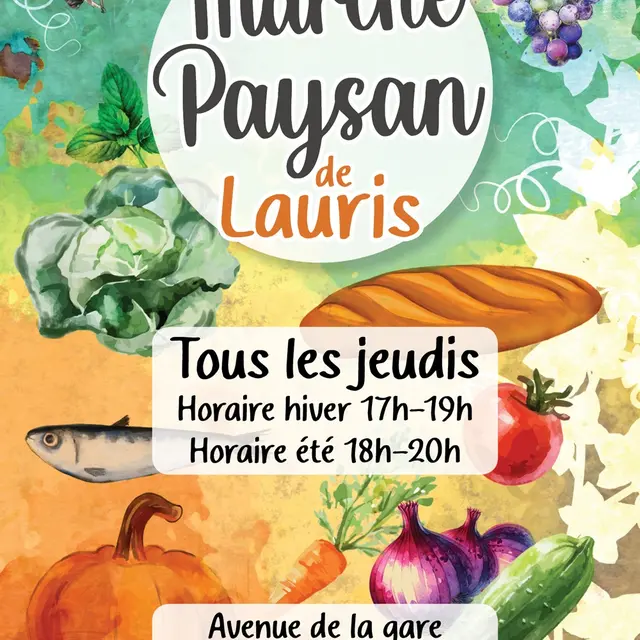 Marché de producteurs de Lauris