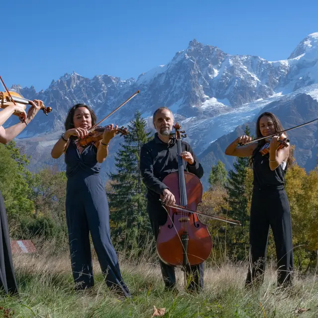 Inauguration de Saint-Gervais sous les Sakuras - Concert du Quatuor Gabriel Loppé et Yumi Kitayama_Saint-Gervais-les-Bains