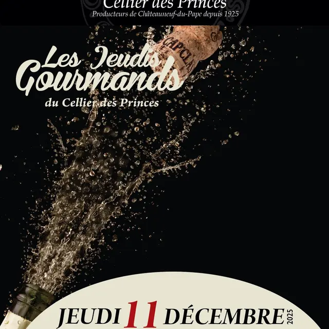 Les Jeudis Gourmands du Cellier des Princes : Prélude Princier aux Festivités de Fin d'Année_Courthézon