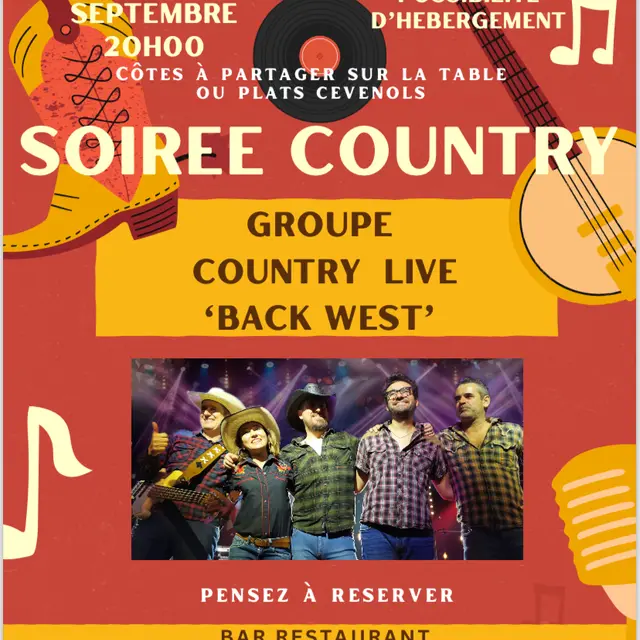 soirée country septembre 2025