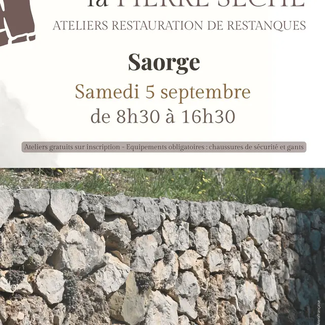 Formation à la restauration de murs en pierre sèche_Saorge