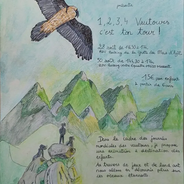 1,2,3,4 Vautours, c'est ton tour !_Le Mas-d'Azil