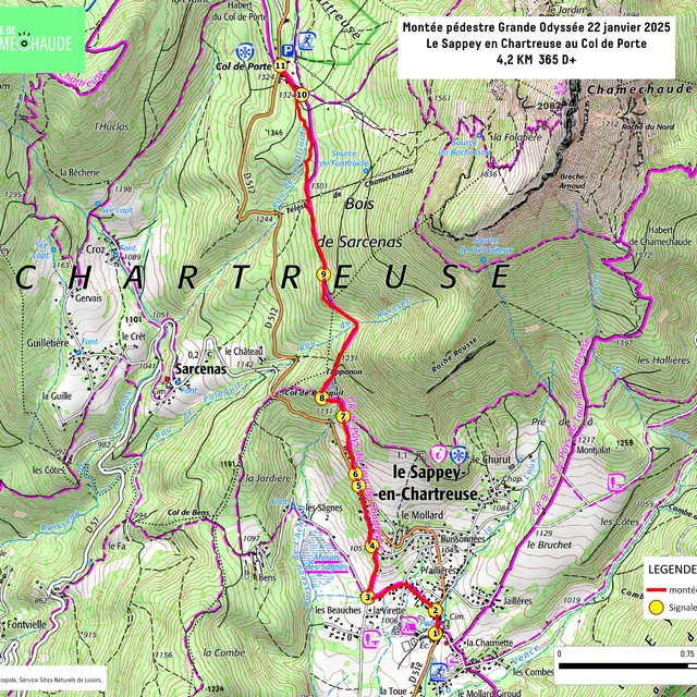 Montée pédestre / La Grande Odyssée_Le Sappey-en-Chartreuse