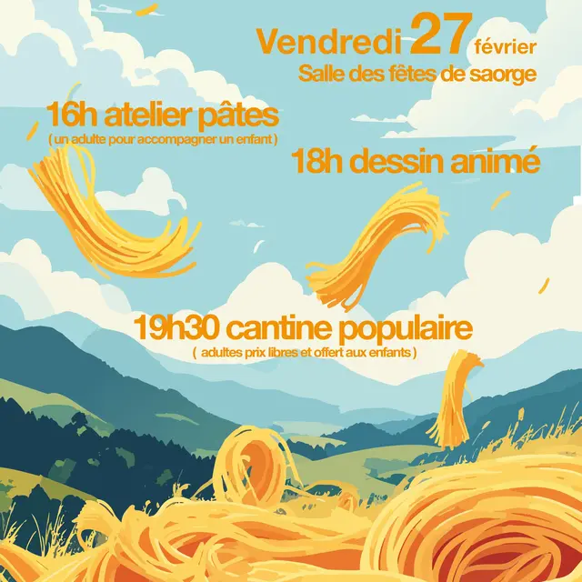 Atelier Pâtes fraiches, projection film et repas_Saorge