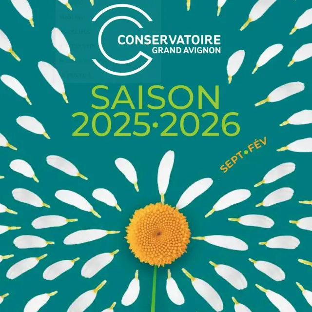 Visuel programme Conservatoire du Grand Avignon saison 2025-2026