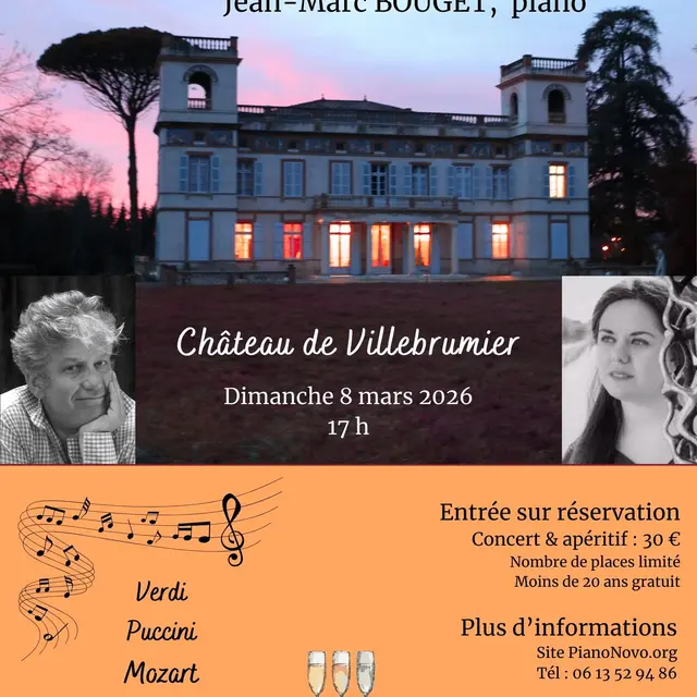 Concert au château de Villebrumier dimanche 8 mars