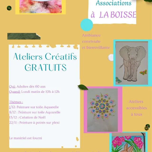 Ateliers Créatifs Adultes_La Boisse
