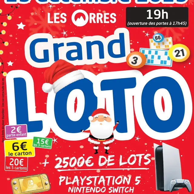 Grand Loto de Noël_Les Orres
