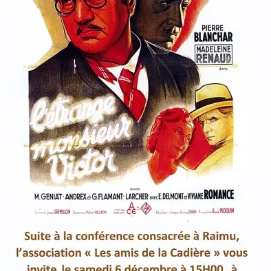 Projection d'un film de Raimu_La Cadière-d'Azur