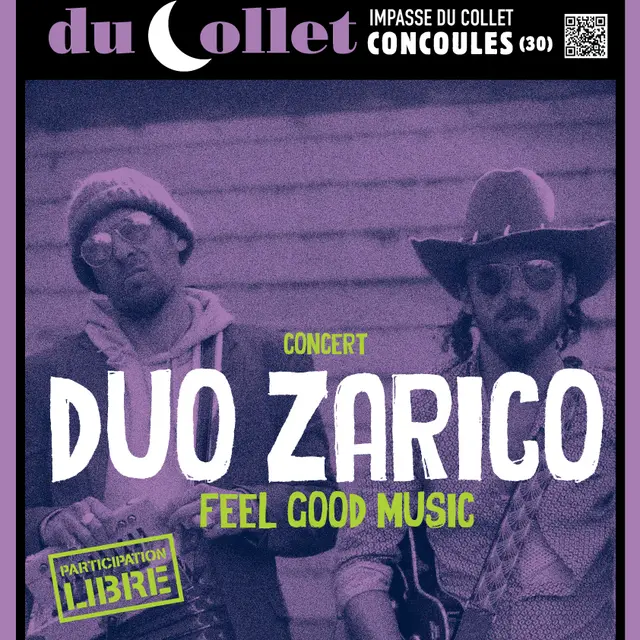 Concert - Duo Zarico - aux Tréteaux du Collet_Concoules