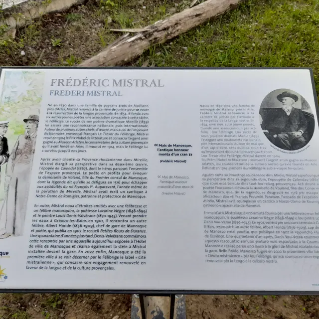 Plaque Frédéric Mistral
