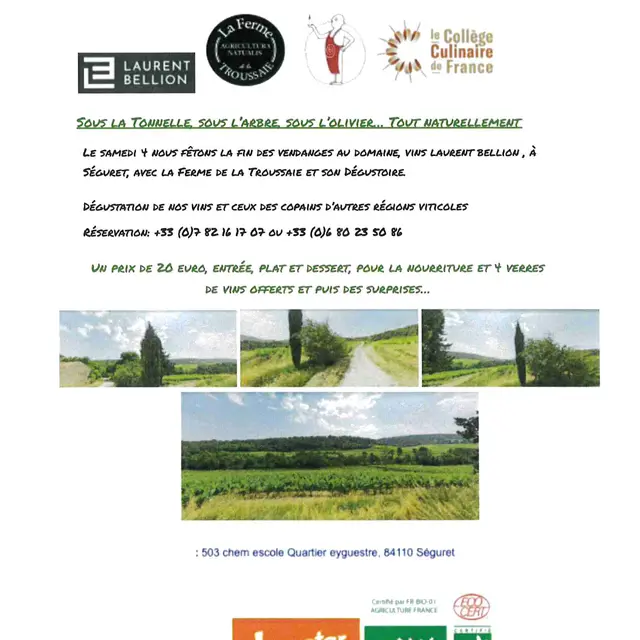 Fête de fin des vendanges  La Gerbaude 2025 - Vins Laurent Bellion_Séguret
