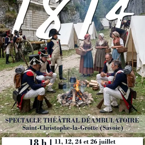 Spectacle déambulatoire 1814_Saint-Christophe-la-Grotte