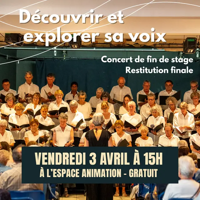 Représentation de fin de stage de chant_Les Contamines-Montjoie